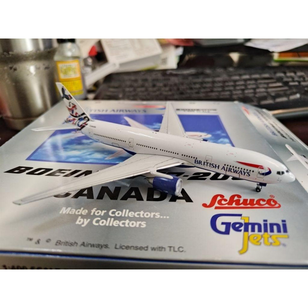1:400 英國航空 777-200ER Canada World Tail G-VIIN Gemini Jets製作-細節圖2