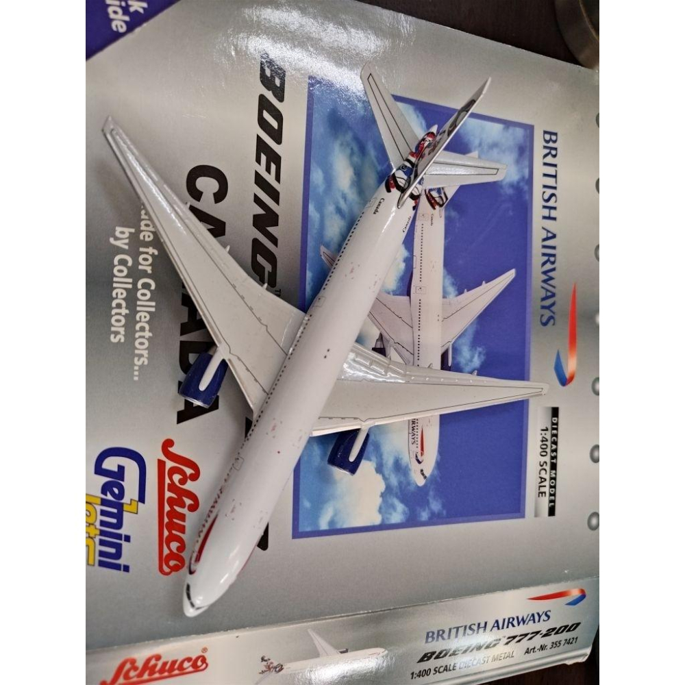 1:400 英國航空 777-200ER Canada World Tail G-VIIN Gemini Jets製作-細節圖3
