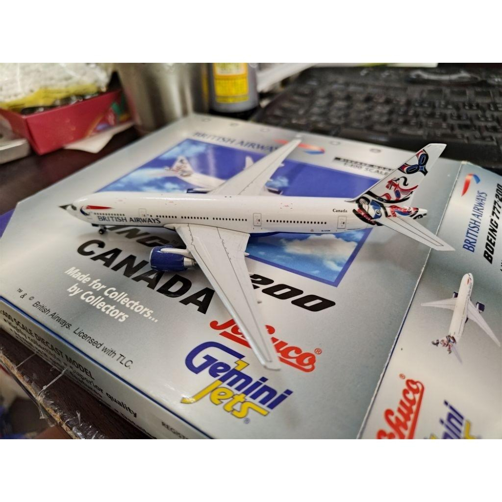 1:400 英國航空 777-200ER Canada World Tail G-VIIN Gemini Jets製作-細節圖4