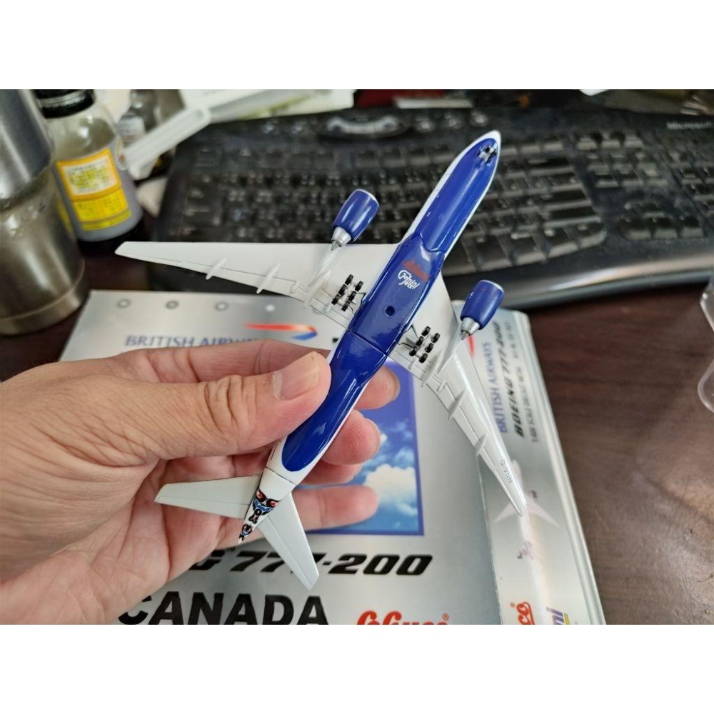 1:400 英國航空 777-200ER Canada World Tail G-VIIN Gemini Jets製作-細節圖5