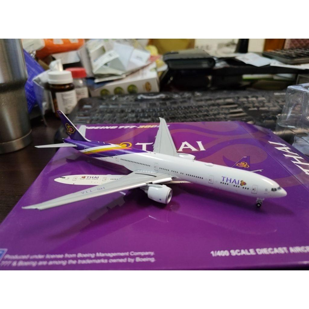 1:400 泰國航空 Thai 777-300ER flaps down HS-TTA JC Wings製作-細節圖2