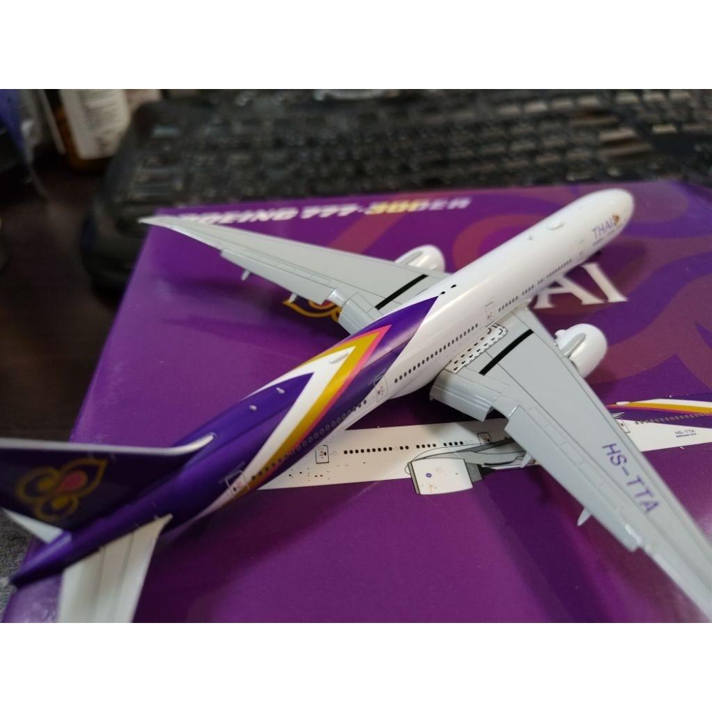 1:400 泰國航空 Thai 777-300ER flaps down HS-TTA JC Wings製作-細節圖6