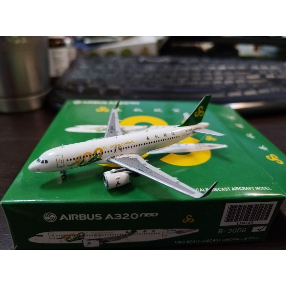 1:400 春秋航空 SPRING AIRLINES A320NEO B-30D6 JC WINGS 製作-細節圖2
