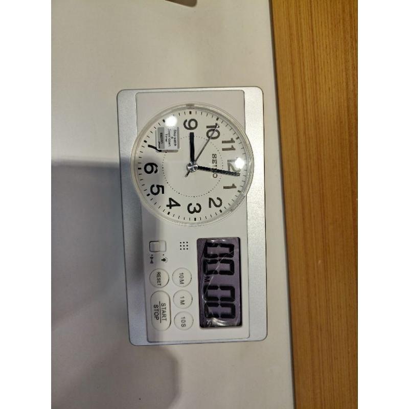 SEIKO QHE-152S 多功能電子鬧鐘 黑白 寶島鐘錶購買 有保固 送電池-細節圖2