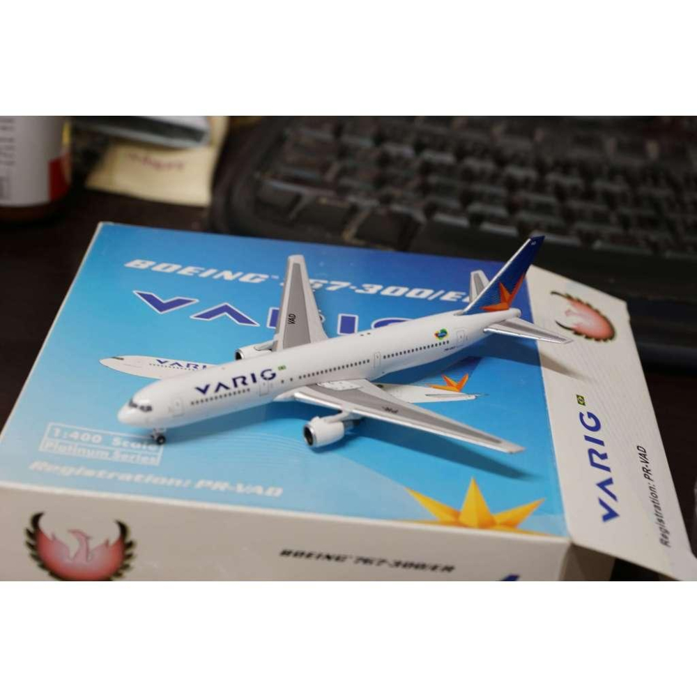 1:400 巴西航空 Varig 767-300ER PR-VAD Phoenix製作 來過長榮航太保養 經典 絕版-細節圖2
