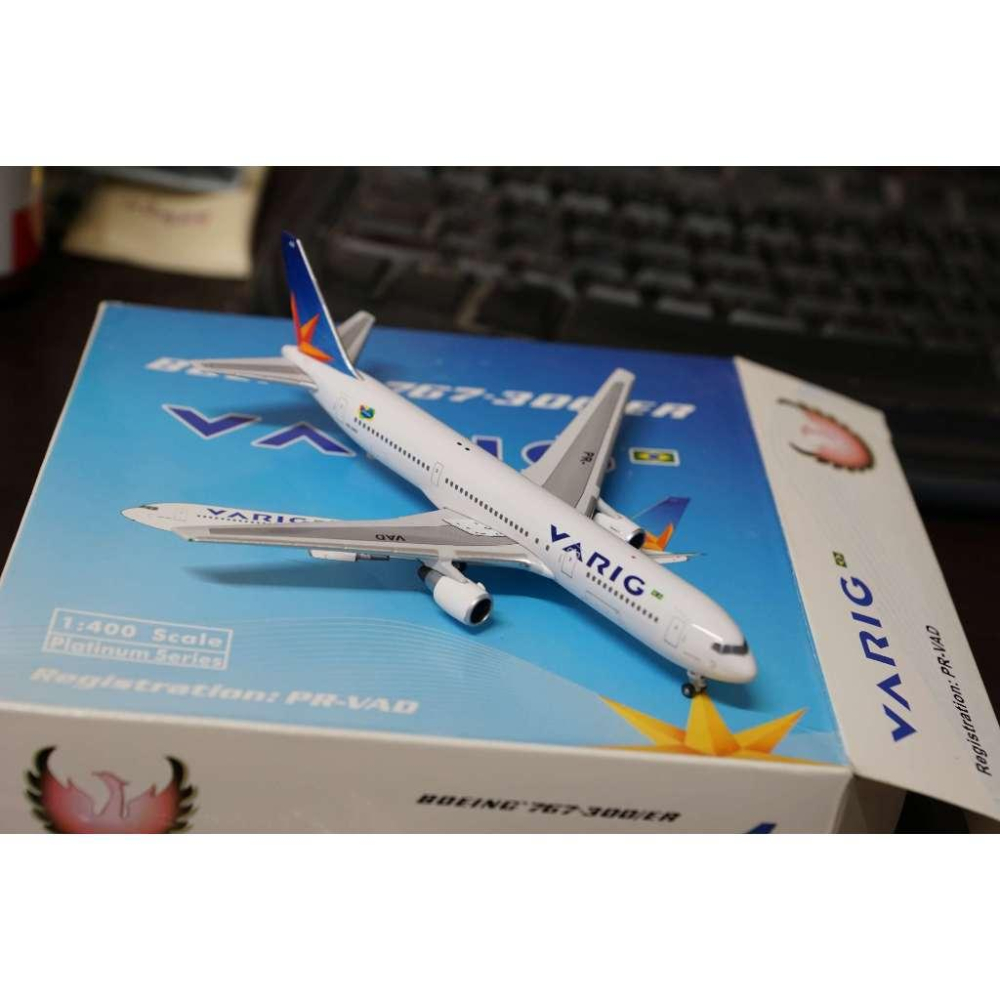 1:400 巴西航空 Varig 767-300ER PR-VAD Phoenix製作 來過長榮航太保養 經典 絕版-細節圖3