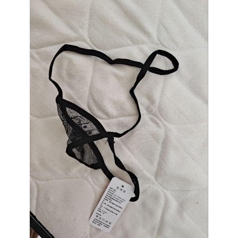 黑色 透視 點點 性感睡衣 free size(實際大小為S號)  附丁字褲-細節圖6