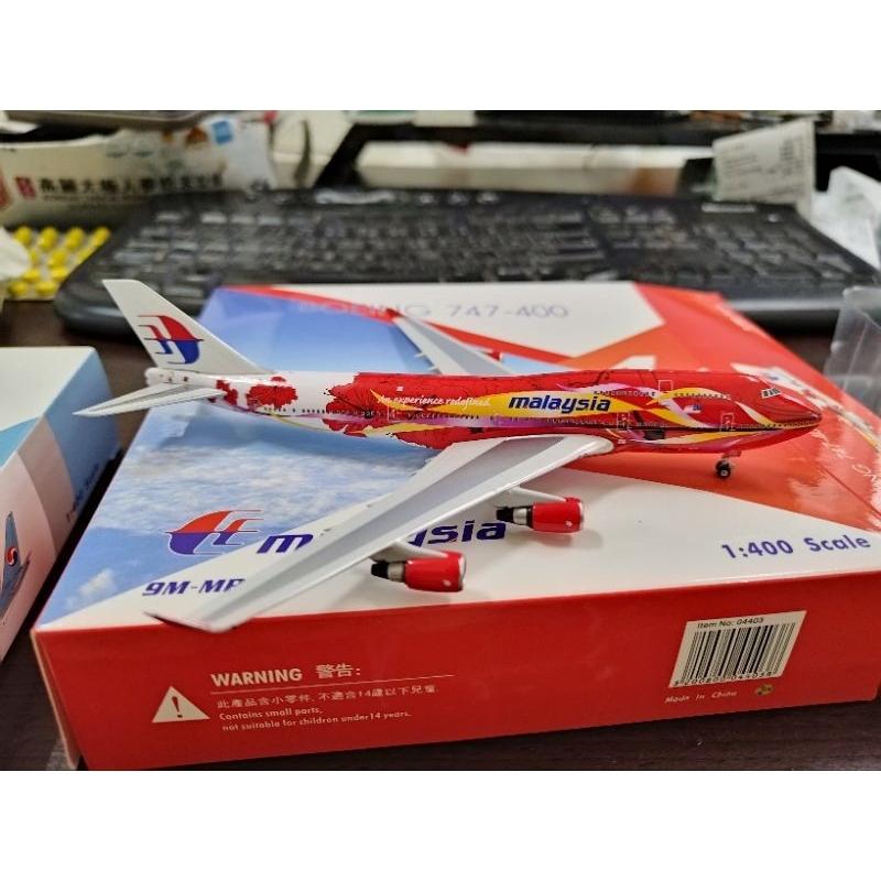 1:400 馬來西亞航空 Malaysia Airlines 747-400 9M-MPD  Phoenix製作-細節圖2