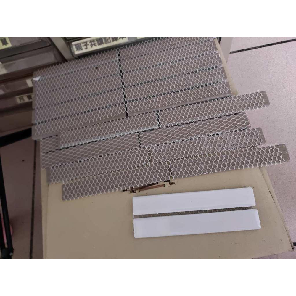 進口牆壁磁磚 cotto mosaic tile 白色 磁磚 每片14.5x2.5公分-細節圖6