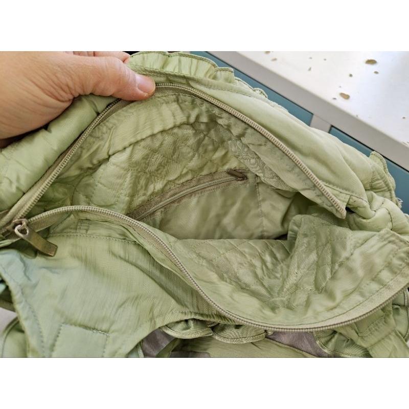 全新 綠色 肩背包 手拿包-細節圖3