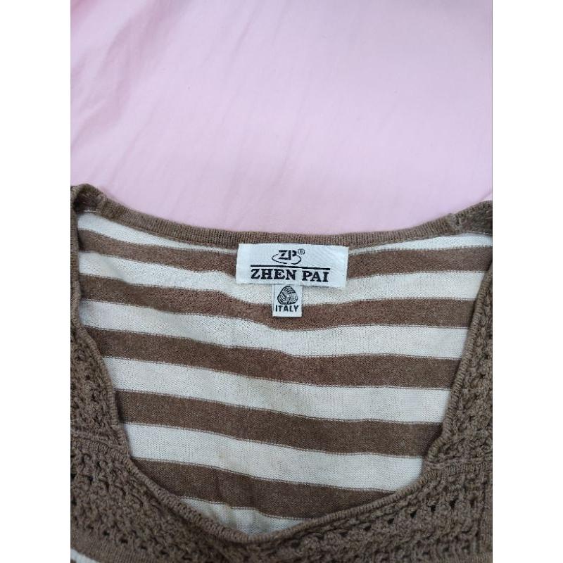 ZHEN PAI 義大利 純羊毛 寬領上衣 M號-細節圖2