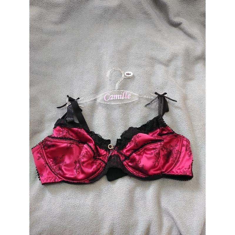 英國知名品牌 CAMILLE SATIN JACQUARD 胸罩 內衣-細節圖3