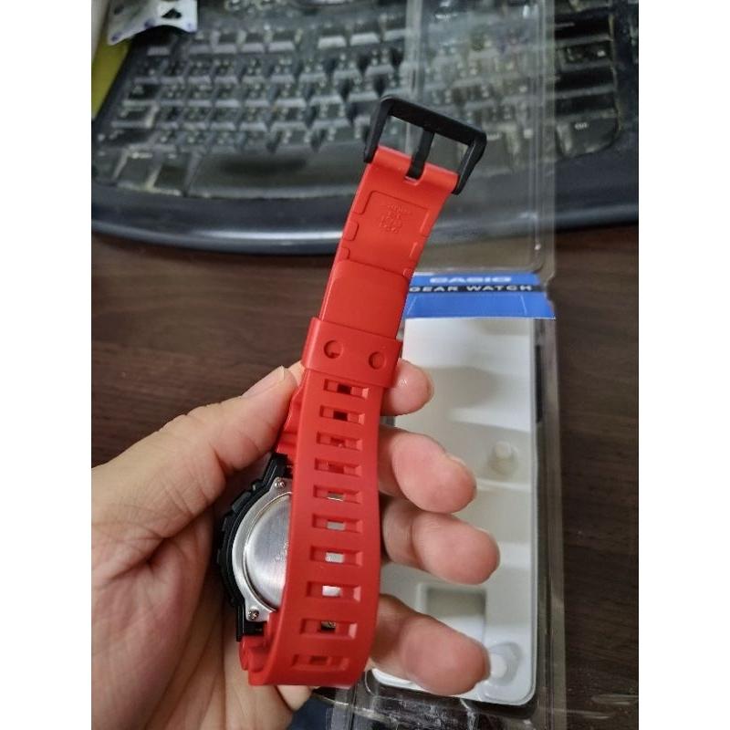 CASIO 卡西歐 WS-1400H 電子錶 正面下方有碼表ON/OFF按鈕,可以直接使用碼表 寶島鐘錶購買 有保固-細節圖3