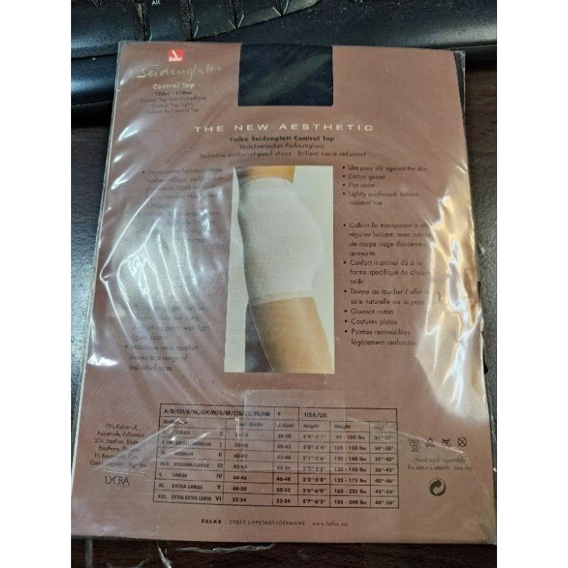 德國知名高階品牌 Falke SEIDENGLATT S/M號 黑色 絲襪-細節圖2