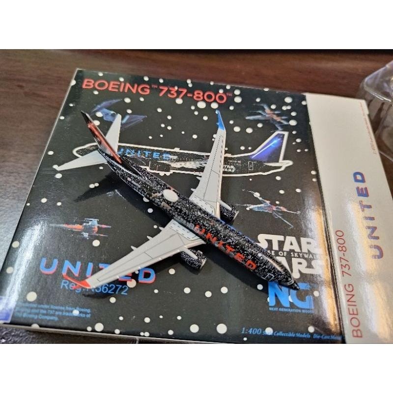 1:400 聯合航空 United Airlines 737-800 STAR WAR 彩繪 N36272 NG製作-細節圖5