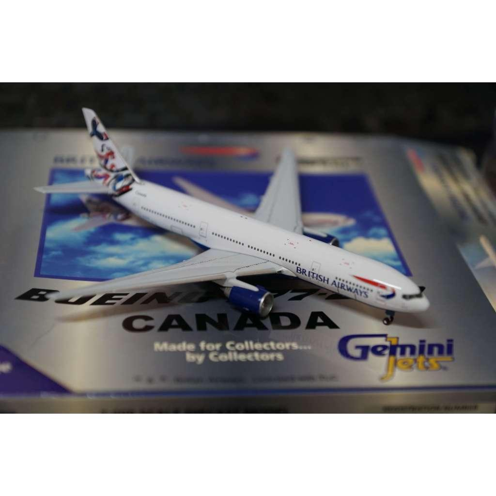 1:400 British Airways英國航空 777-200ER WORLD TAIL 加拿大 G-WIIN GJ-細節圖2