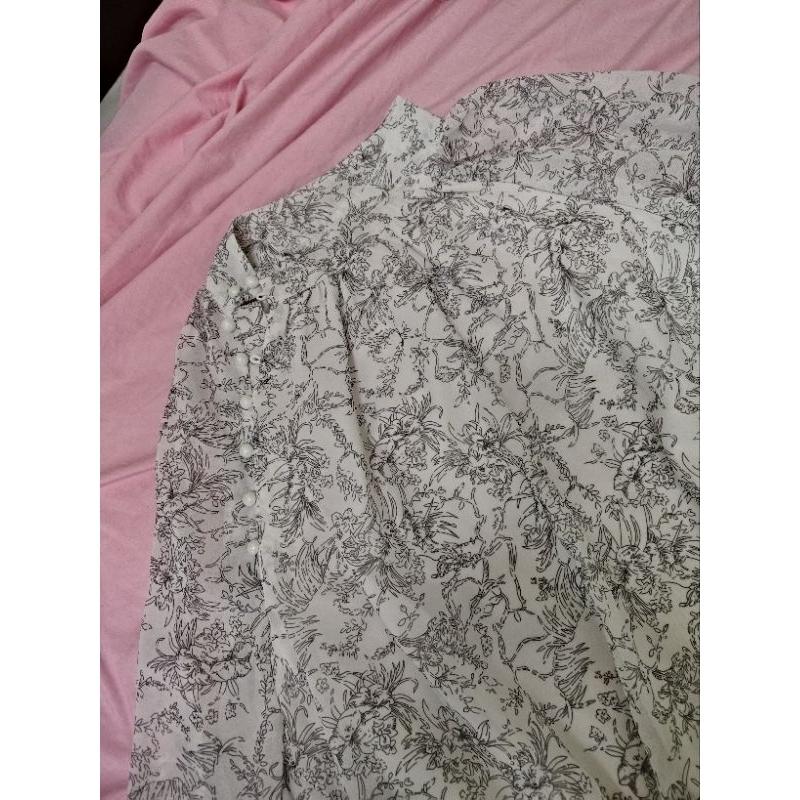 長袖雪紡襯衫 5XL(90~100公斤)-細節圖3