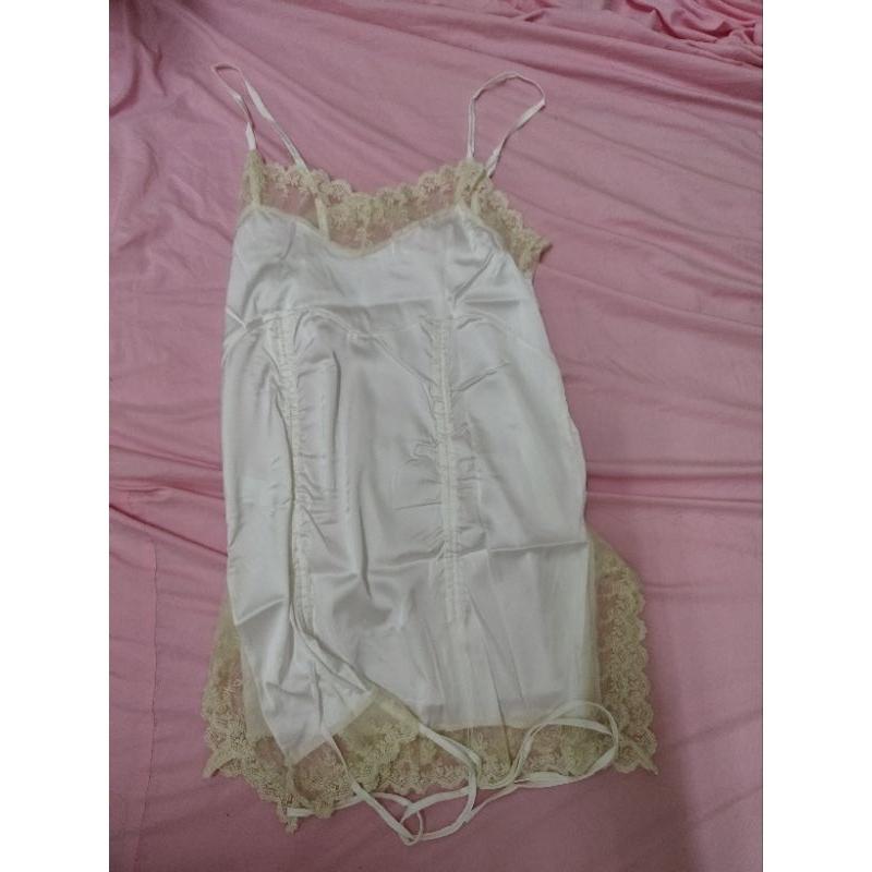 性感 細肩帶 開岔 偽吊襪帶 性感睡衣 FREE SIZE-細節圖2