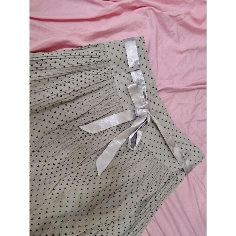 專櫃 HOGO COLOR灰色 綁帶 紗裙 短裙 L號-細節圖2