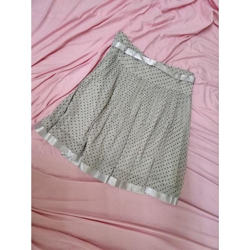 專櫃 HOGO COLOR灰色 綁帶 紗裙 短裙 L號-細節圖3