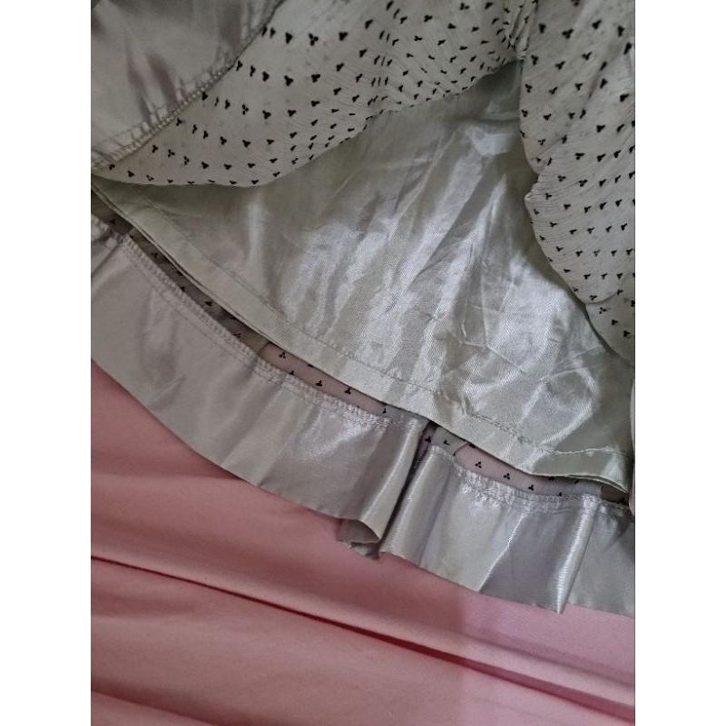 專櫃 HOGO COLOR灰色 綁帶 紗裙 短裙 L號-細節圖4