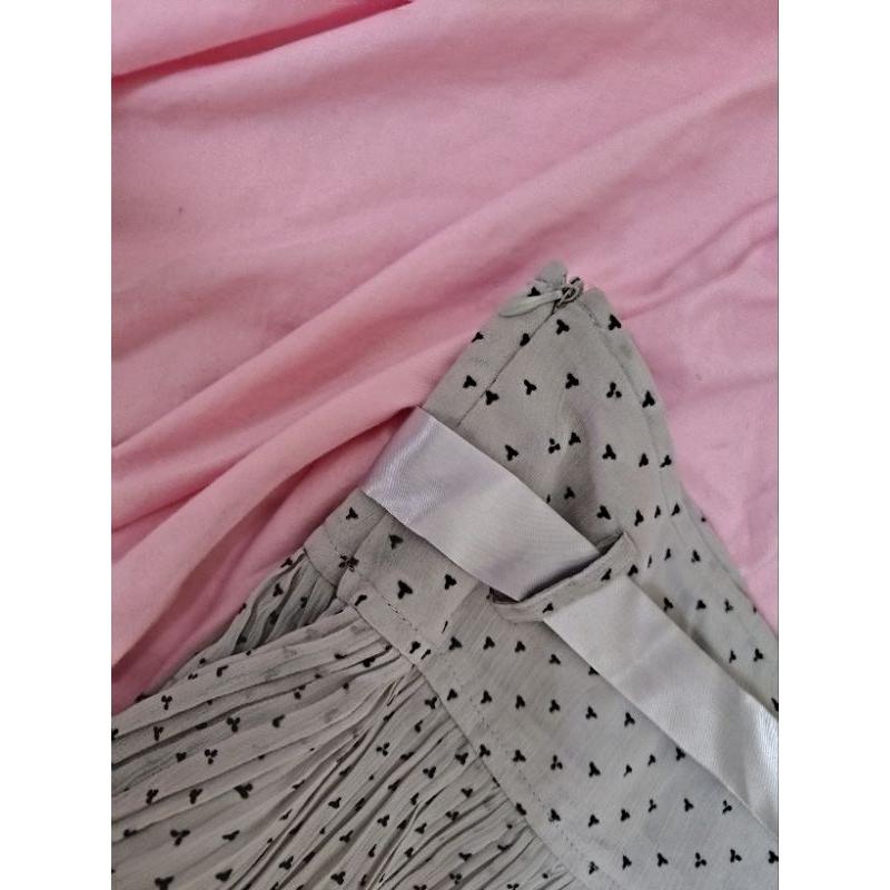 專櫃 HOGO COLOR灰色 綁帶 紗裙 短裙 L號-細節圖5