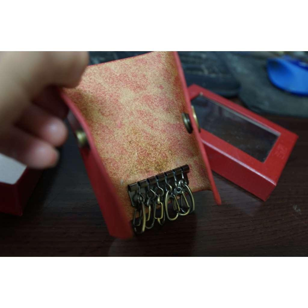 鑰匙用皮夾 全新的 有金屬劃到的痕跡-細節圖3