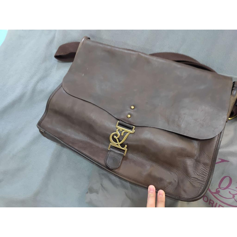 SKIVE TOOLE LONDON 真皮肩背包 倫敦品牌 英國倫敦街頭上班族常背的經典包 公事包-細節圖3