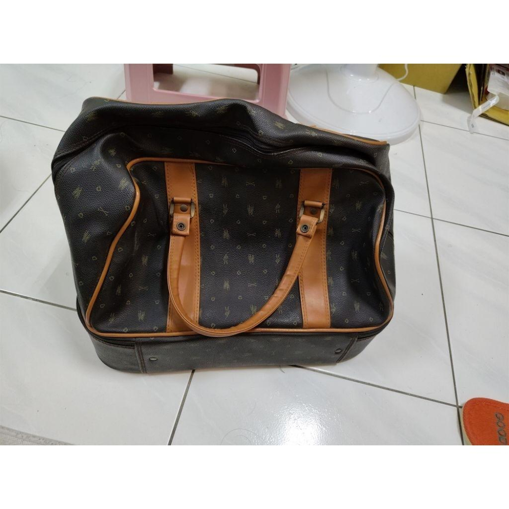 Royal Queen＇s Polo Team 手提行李袋 43x25x30公分 少用 但底層有一點放久的霧痕-細節圖4