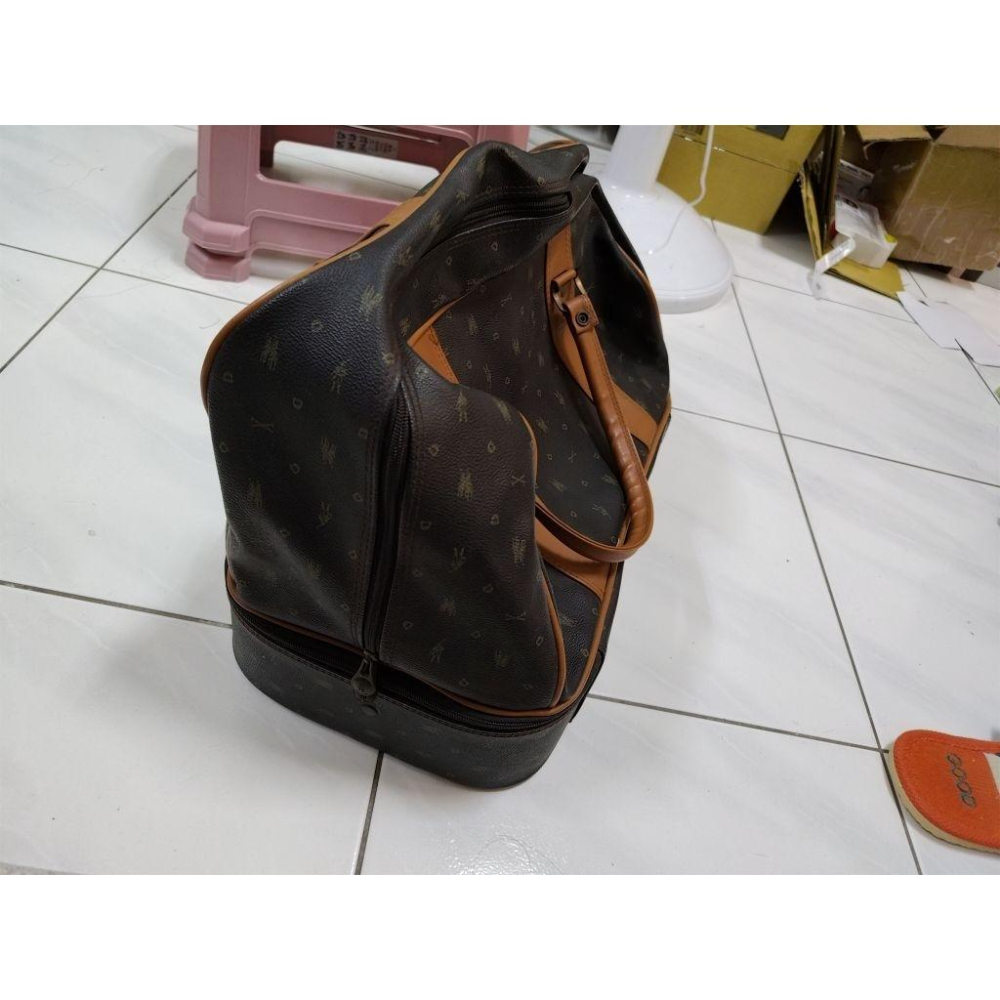 Royal Queen＇s Polo Team 手提行李袋 43x25x30公分 少用 但底層有一點放久的霧痕-細節圖6