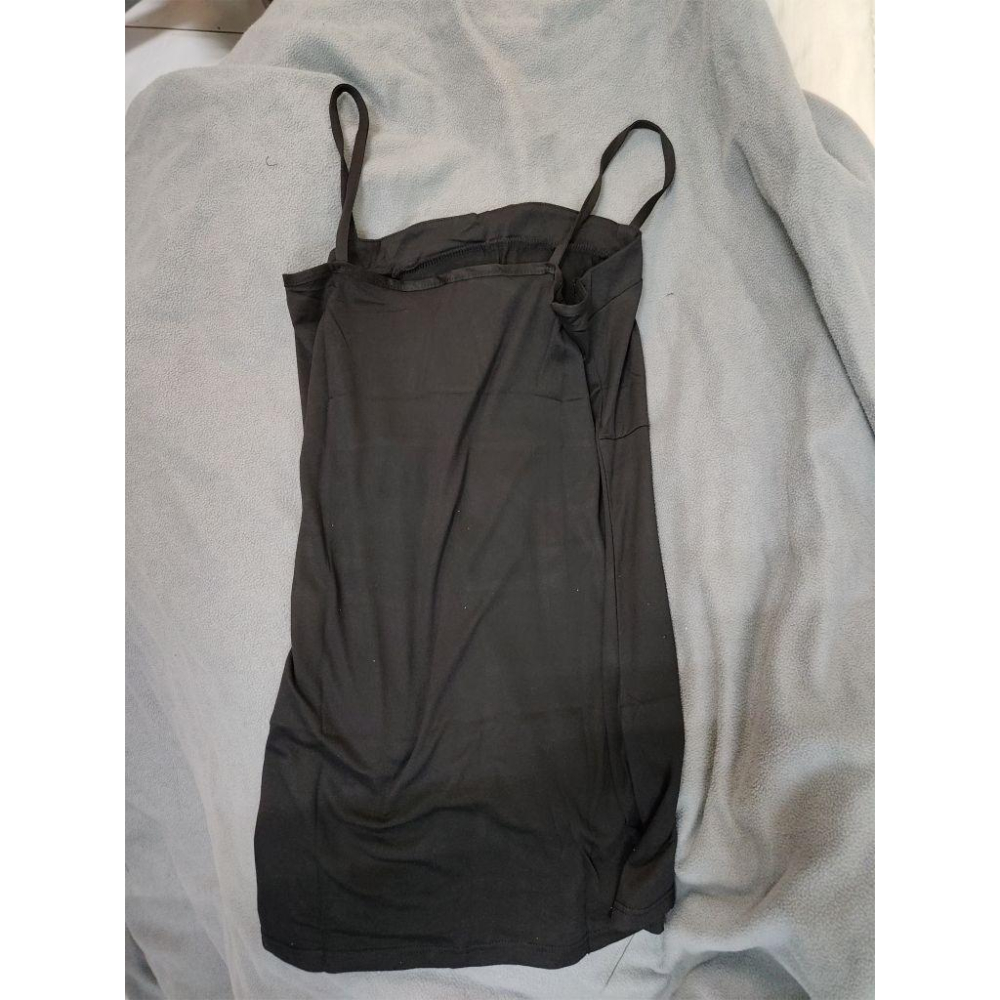 黑色 細肩帶睡衣 2XL  75公斤以內皆可穿著-細節圖2