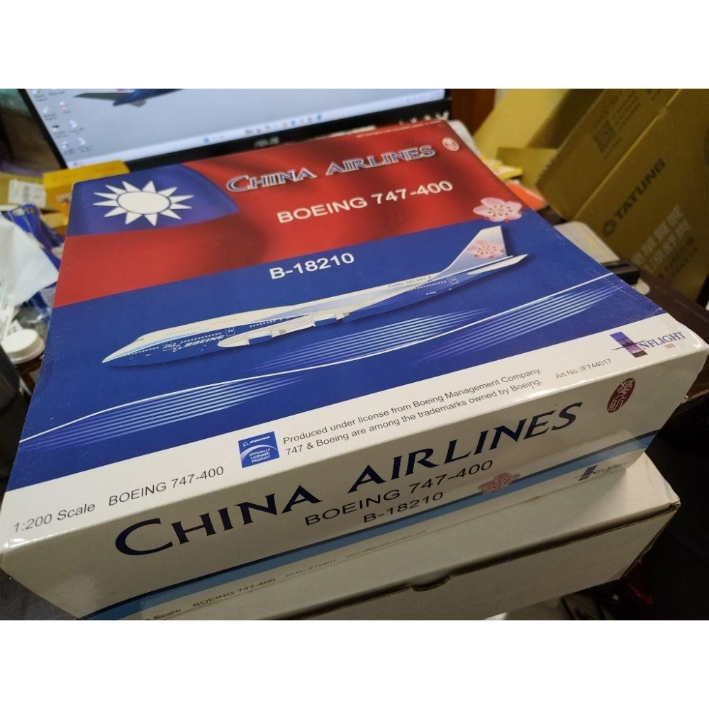 1:200 中華航空 China Airlines 747-400 B-18210 波音彩繪 Inflight200製-細節圖5