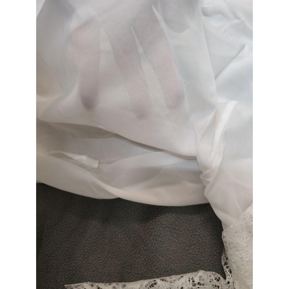 美國 睡袍式 性感睡衣 白色  80公斤以內可穿-細節圖4