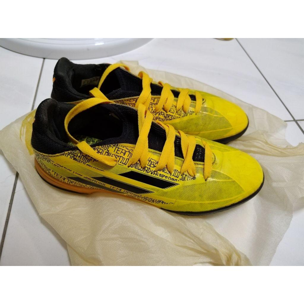 adidas 愛迪達 足球鞋 SpeedFlow Messi.3 FG J 兒童用鞋 u.s. 5.5號  膠釘-細節圖3