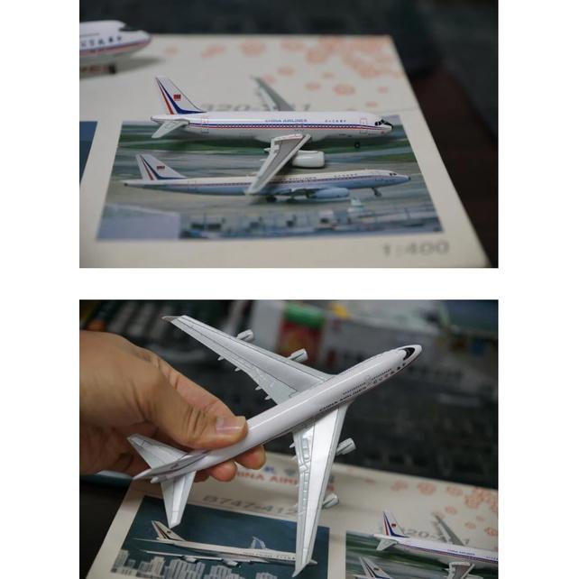 1:400 中華航空 747-412 和 A320-231 雙機組 國旗塗裝 dragon製作-細節圖3