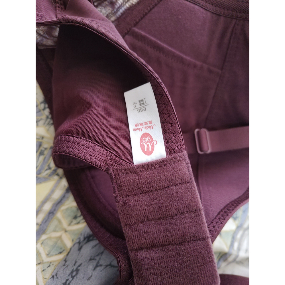 曼黛瑪璉 38E(85E) 內衣 胸罩 紫色-細節圖6