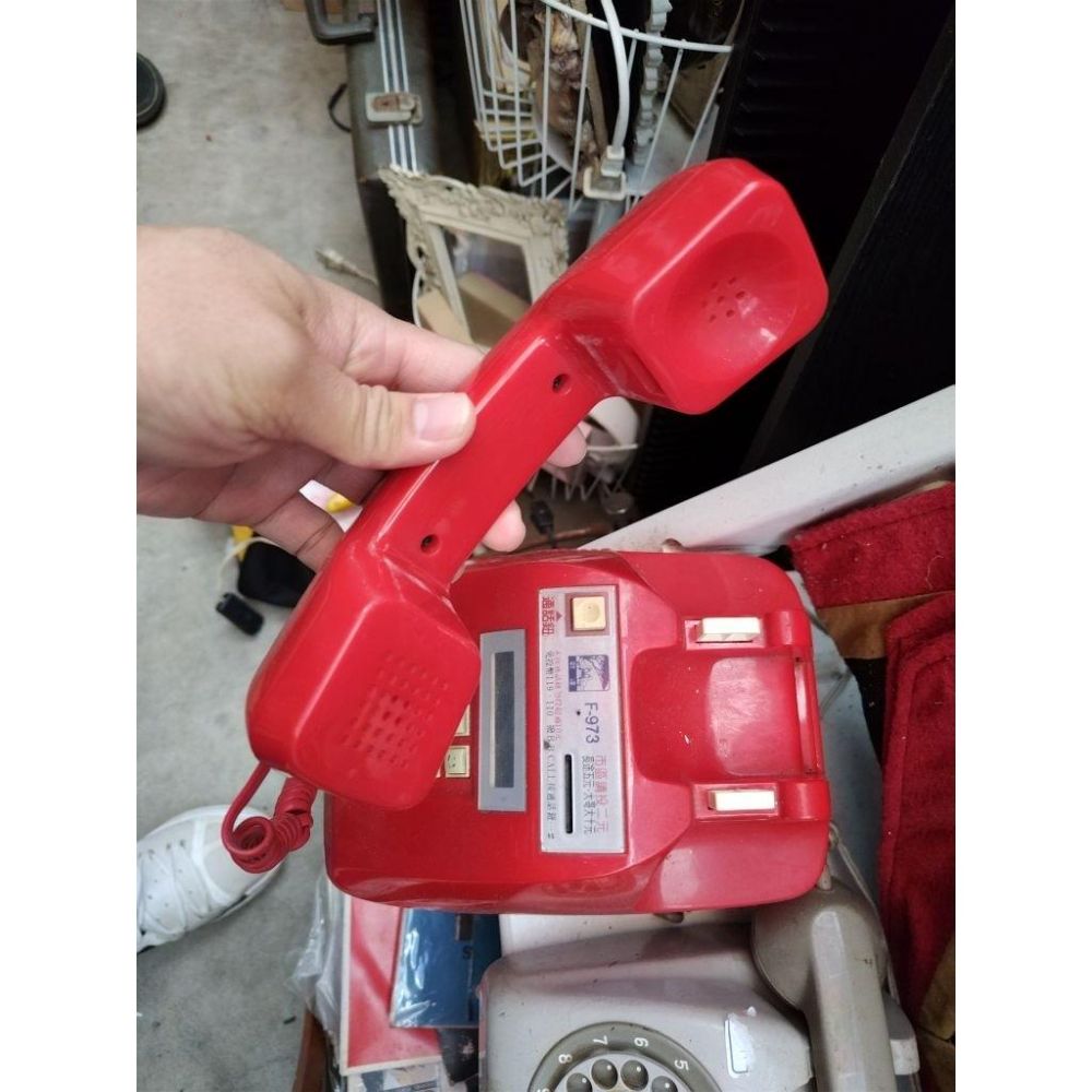 懷舊 電話機 投幣式 功能不確定是否正常 裝飾 道具-細節圖5