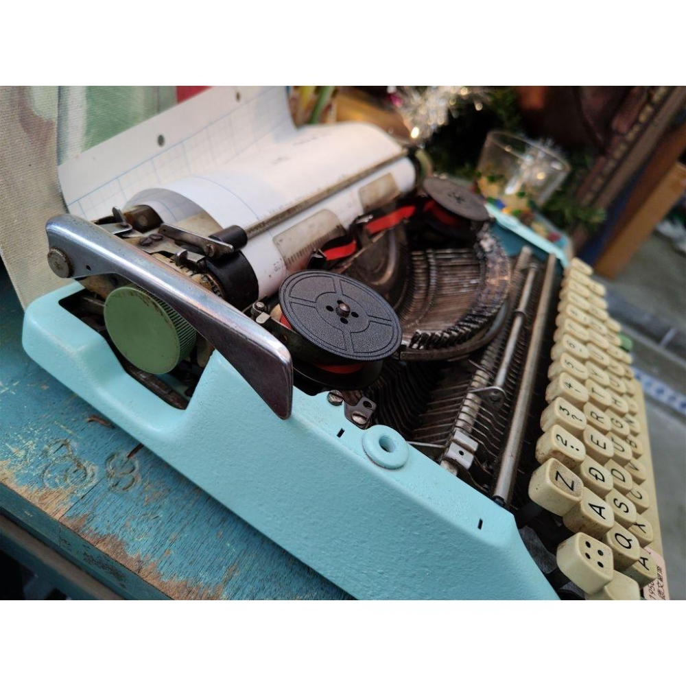 西德製造 1950-60年代 olympia werke A.G. 德文鍵盤 極罕見 打字機 古董級收藏-細節圖4