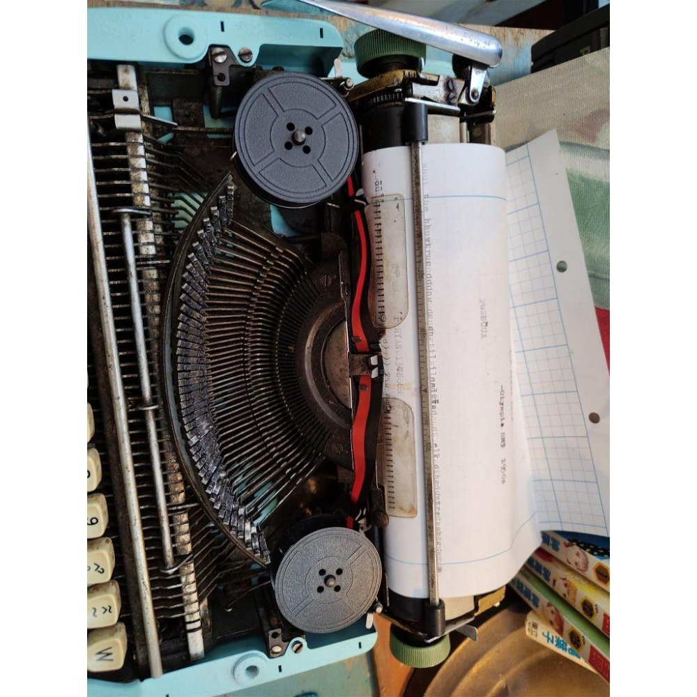 西德製造 1950-60年代 olympia werke A.G. 德文鍵盤 極罕見 打字機 古董級收藏-細節圖6