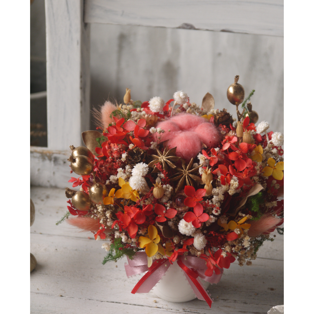 桑染紅莓.溫馨紅色系.生日.乾燥花.母新節.永生花.-細節圖8