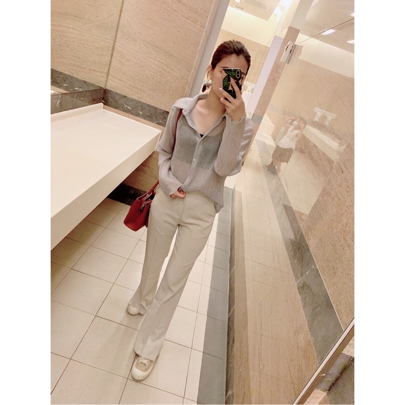 推薦！完美西裝褲霸主！美爆神腿 瘦到嚇鼠人！下開衩西裝褲 -細節圖4