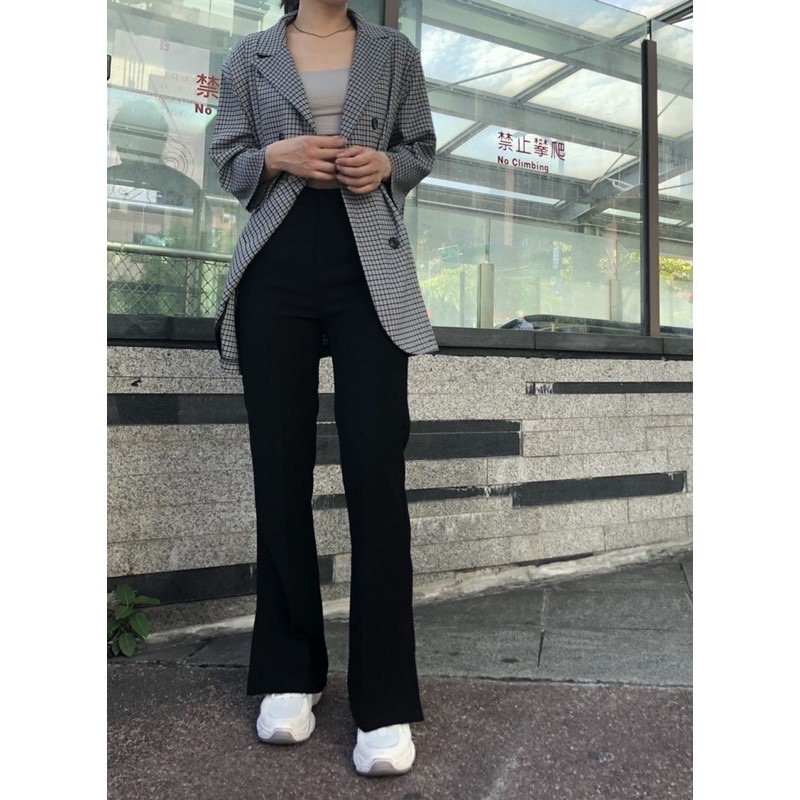 推薦！完美西裝褲霸主！美爆神腿 瘦到嚇鼠人！下開衩西裝褲 -細節圖6