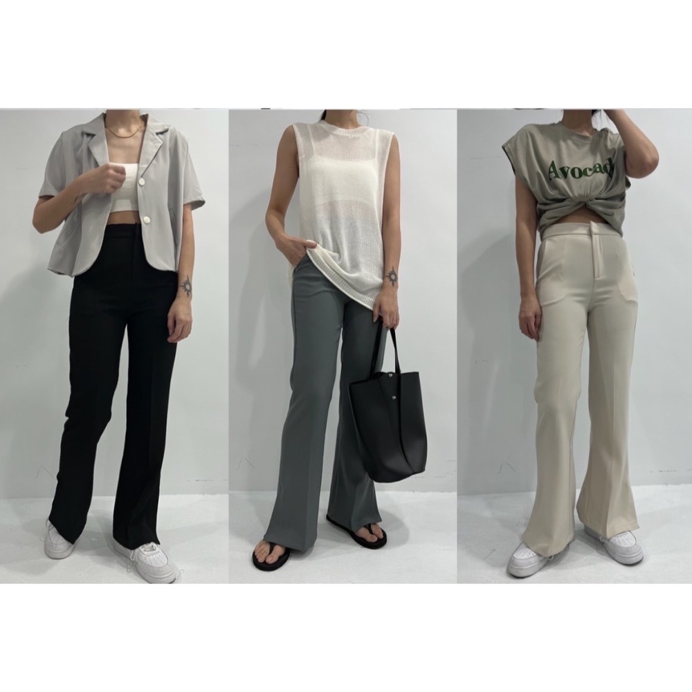 推薦！完美西裝褲霸主！美爆神腿 瘦到嚇鼠人！下開衩西裝褲 -細節圖11