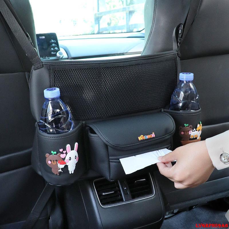 金蟬生活百貨館-汽車座椅間儲物網兜扶手箱中間車載多功能車內置物袋整理收納掛袋-細節圖4