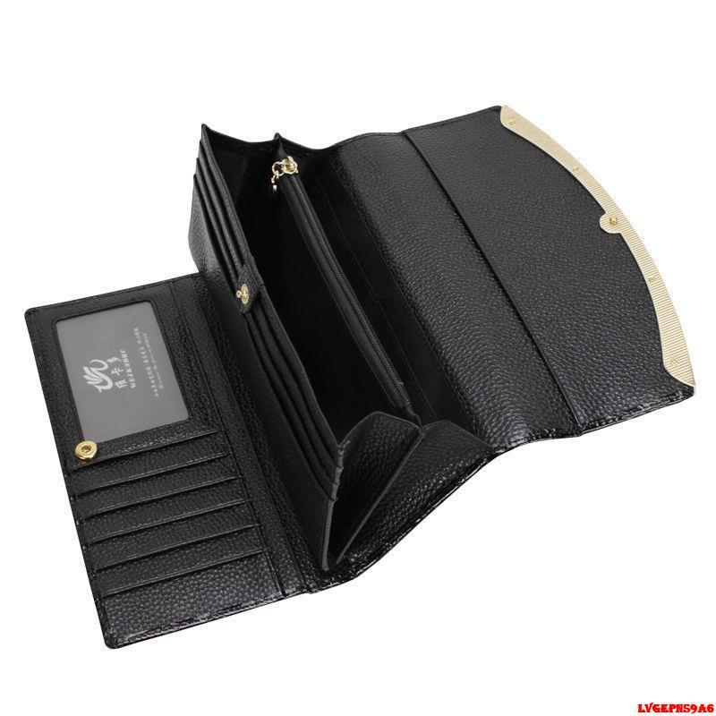 金蟬生活百貨館-歐美長款錢包女大容量女神牛皮漆皮鱷魚紋皮夾-細節圖5