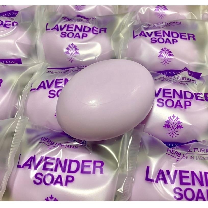 ＊日式雜貨館＊日本製 薰衣草香氛皂 北海道富良野產 80g 另售 馬油石鹼 日本馬油皂 馬油 純馬油 薰衣草馬油-細節圖2