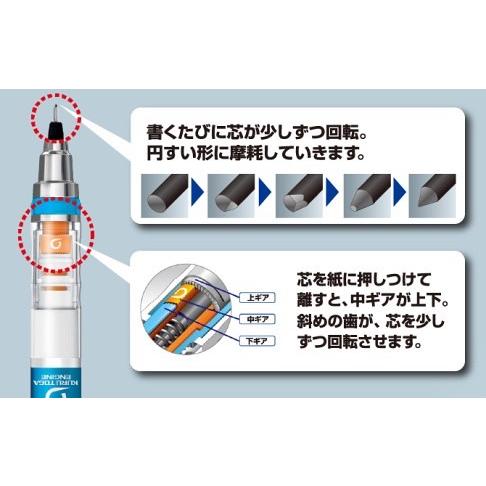 ＊日式雜貨館＊三菱 Uni KURU TOGA 迪士尼限定款 uni旋轉筆芯 自動鉛筆 0.3 0.5 mm-細節圖2