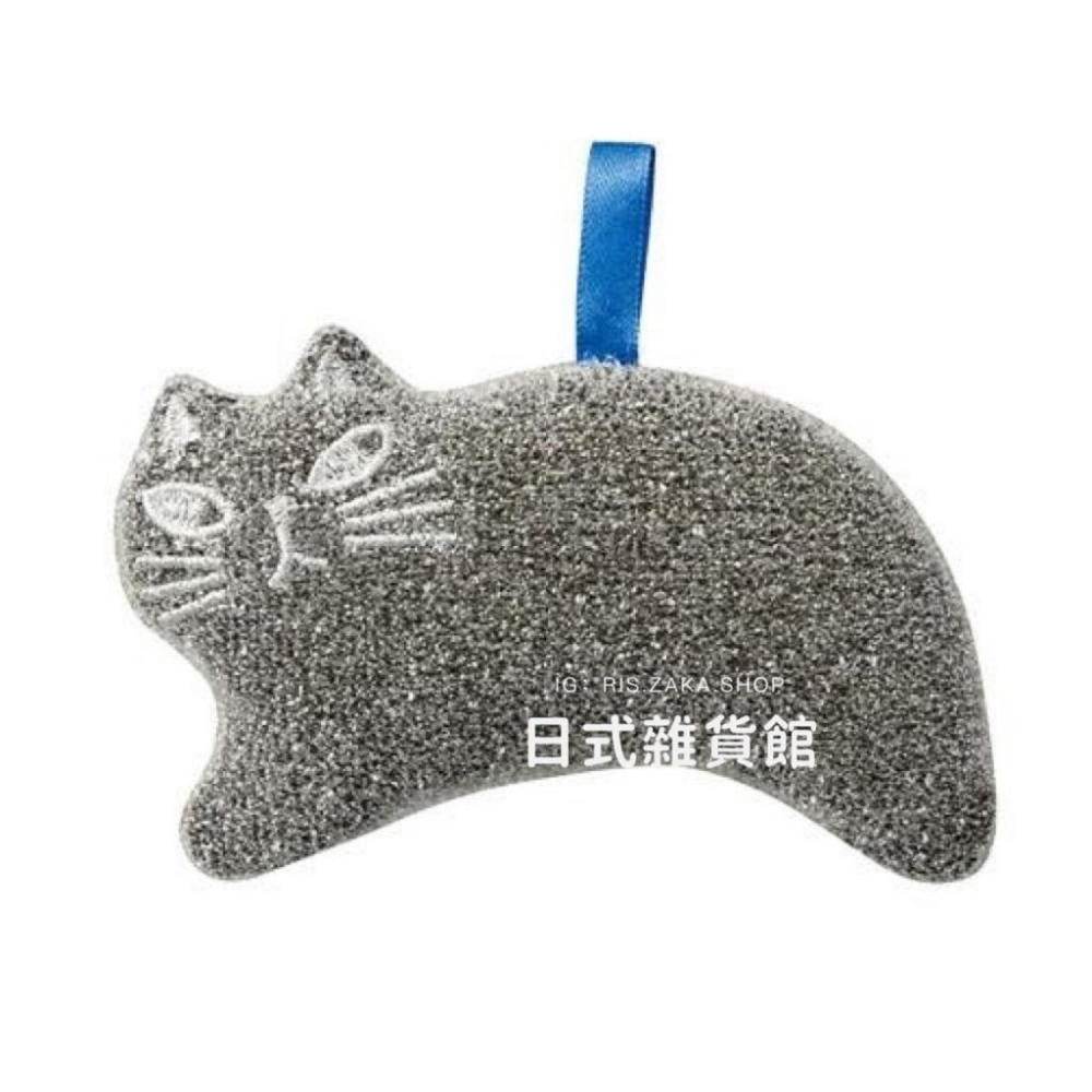 ＊日式雜貨館＊日本 貓咪菜瓜布 清潔刷 洗手台 菜瓜布 水槽 清潔 清潔海綿 三色貓 三花貓 灰貓-細節圖5