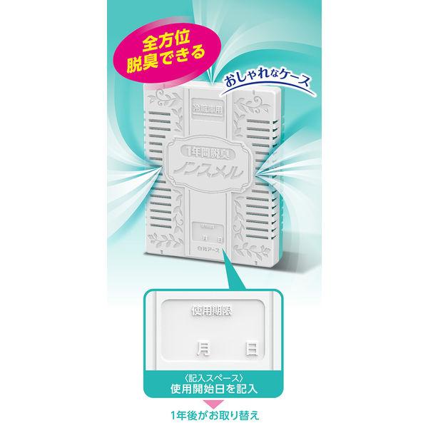 ＊日式雜貨館＊日本製 白元 活性碳冰箱除臭劑（可用一年）冰箱脫臭 炭 活性炭 除臭劑 冷藏室用 除臭冰箱用活性碳除-細節圖2