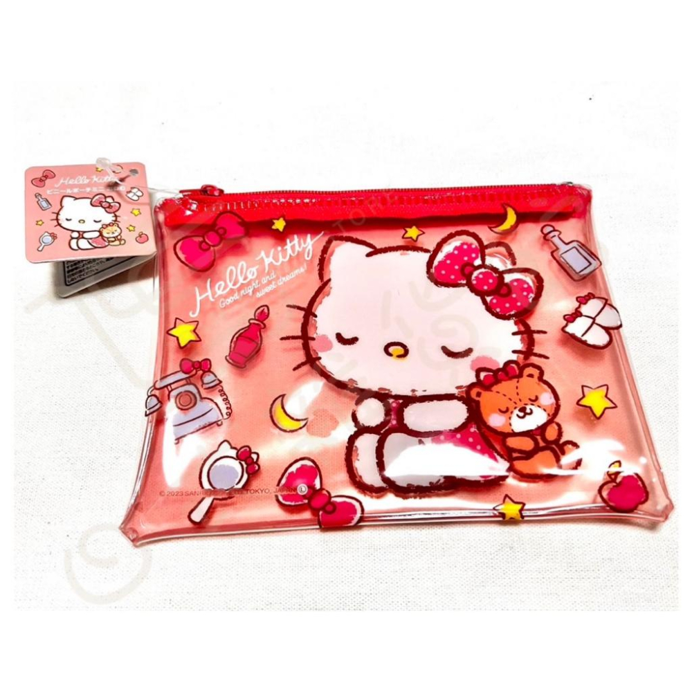 ＊日式雜貨館＊日本 三麗鷗 透明拉鍊收納袋 hello kitty 美樂蒂 酷企鵝 拉鍊收納袋 小物袋 筆袋 錢袋 收納-細節圖3